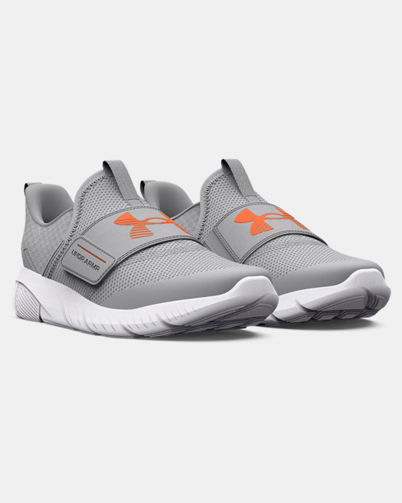 Boys' Pre-School UA Flash Running Shoes in Gray image number 3